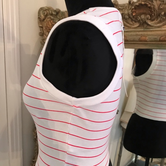 Wildfox Red and White Stripe Top - Picture 2 of 4
